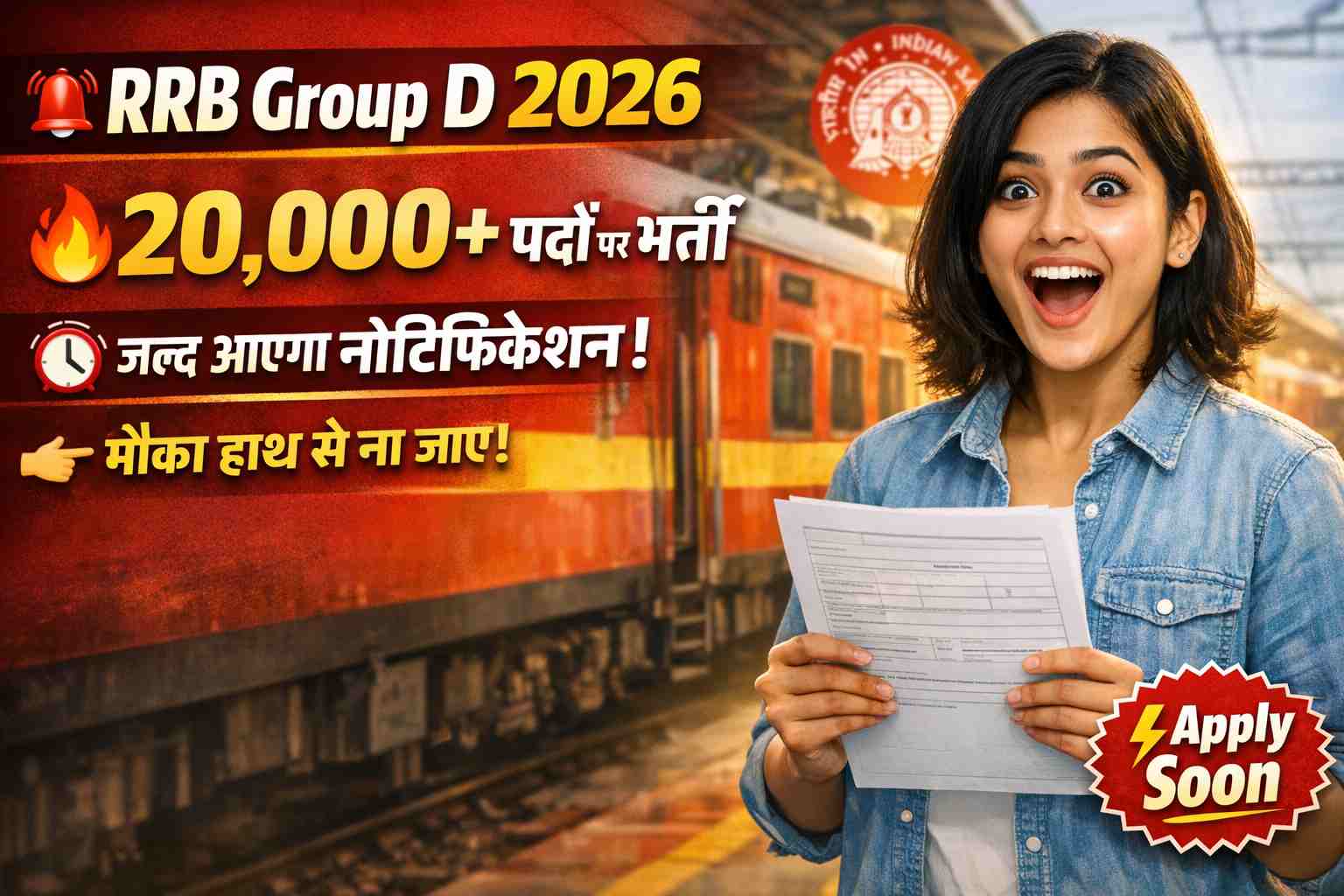 Railway RRB Group D Recruitment 2026