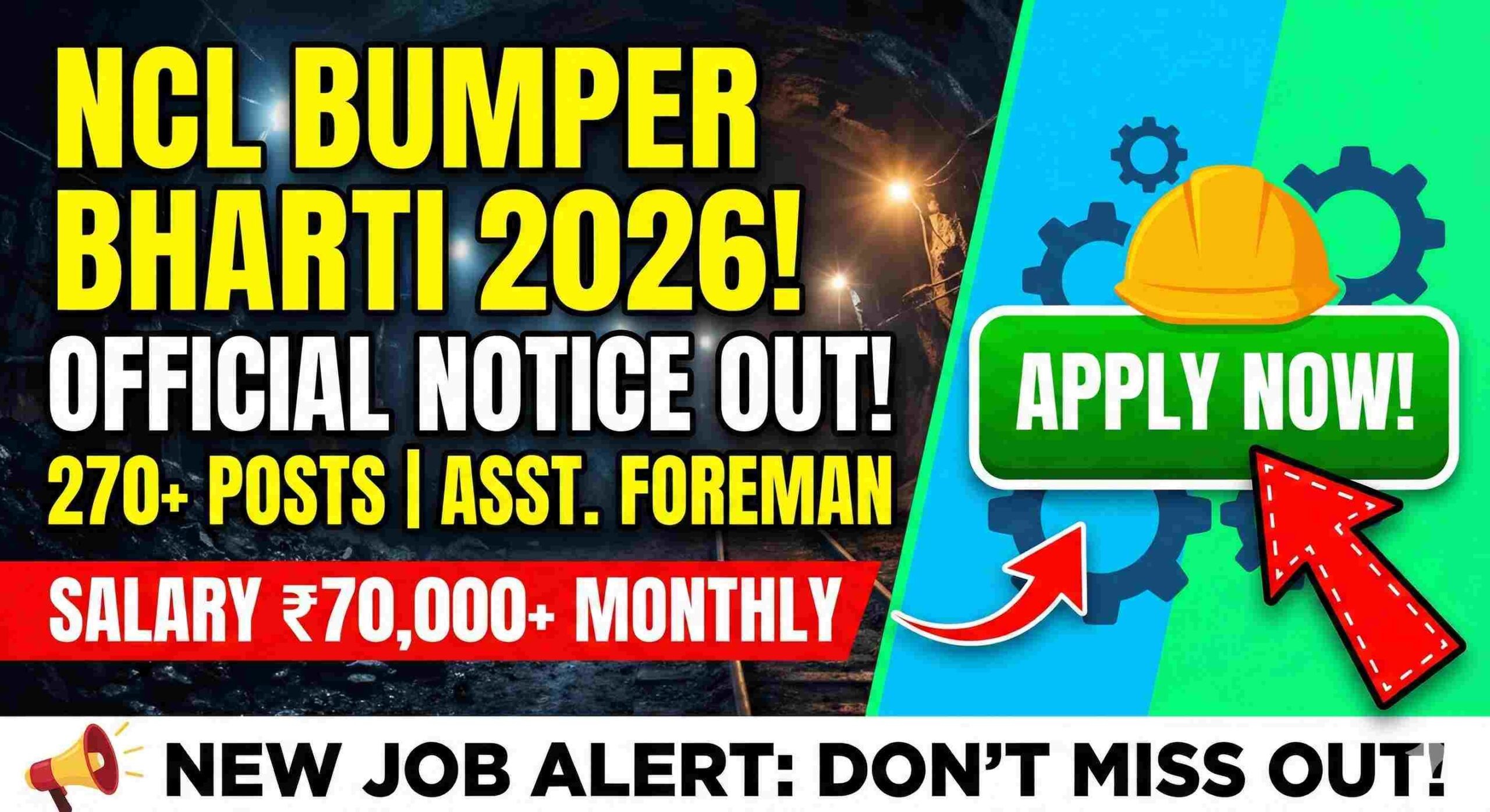 NCL Assistant Foreman Recruitment 2026