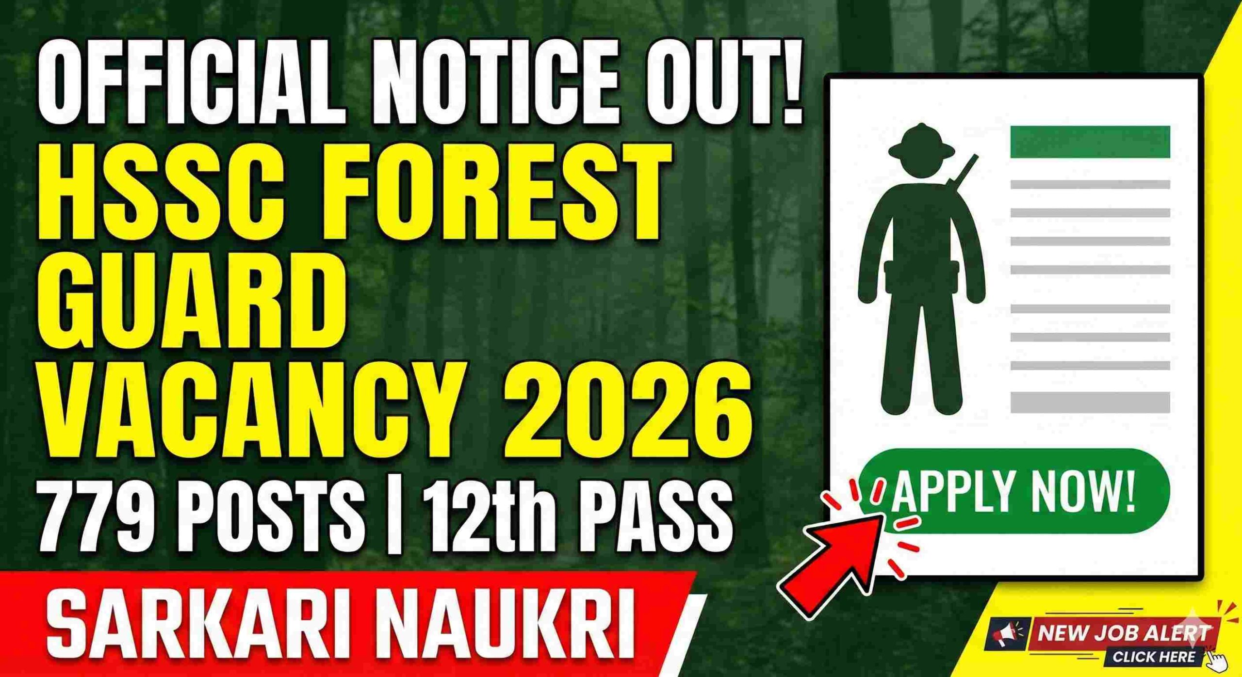 HSSC Forest Guard Vacancy 2026 Notification